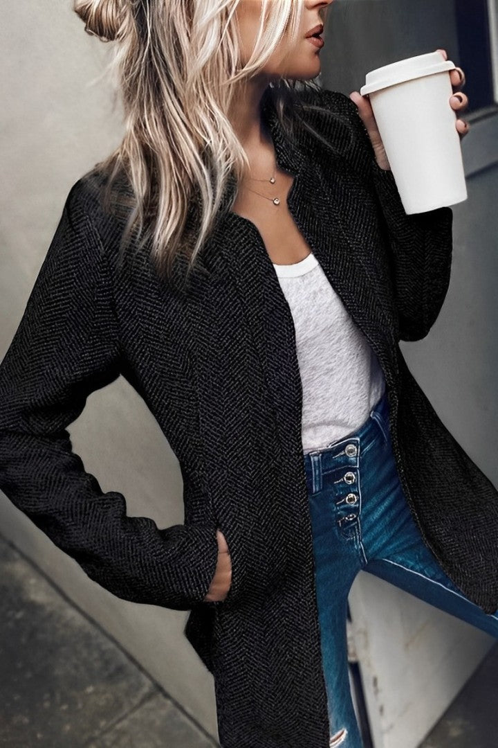 Avelena Kurzblazer mit langen Ärmeln: ideal für kühles Wetter