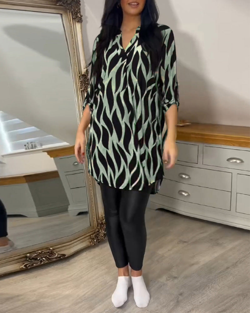 Abstrakte Bluse Andi