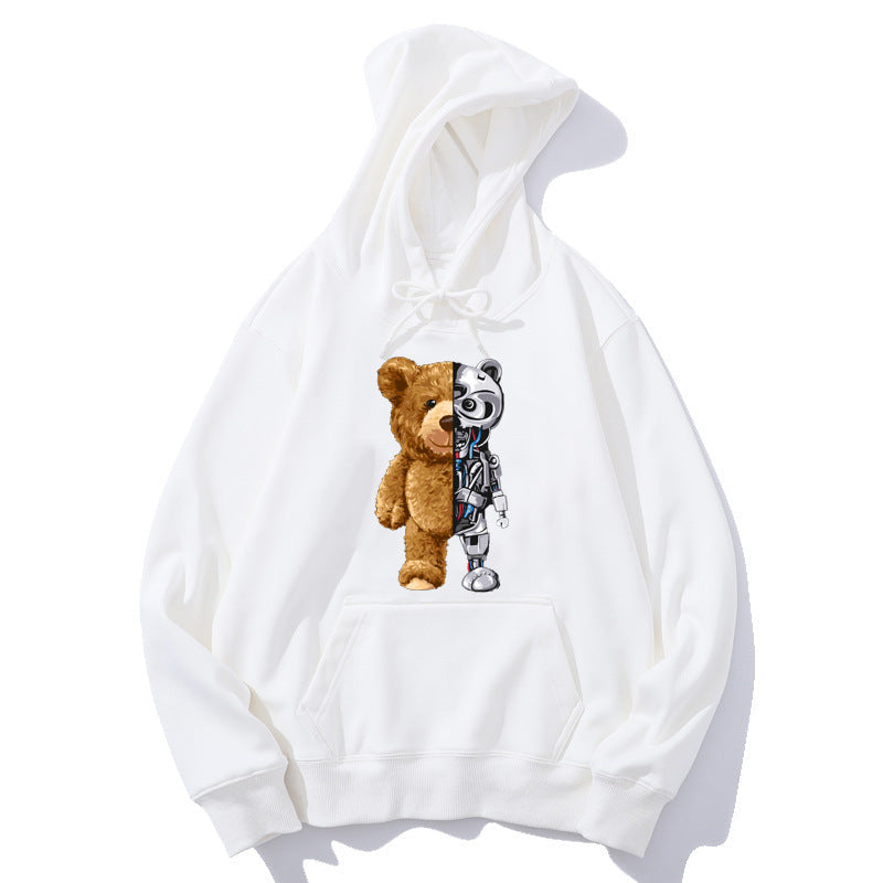 Fudus Teddy-Plüsch Kapuzenpullover