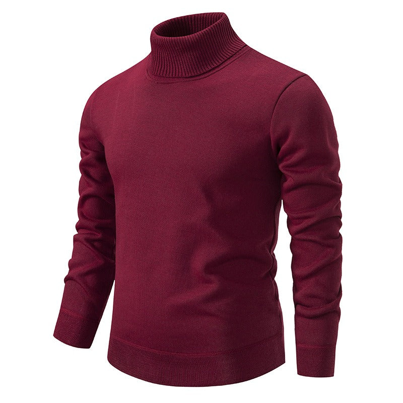 Jaxson: Slim-fit Velvet Rollneck Jumper