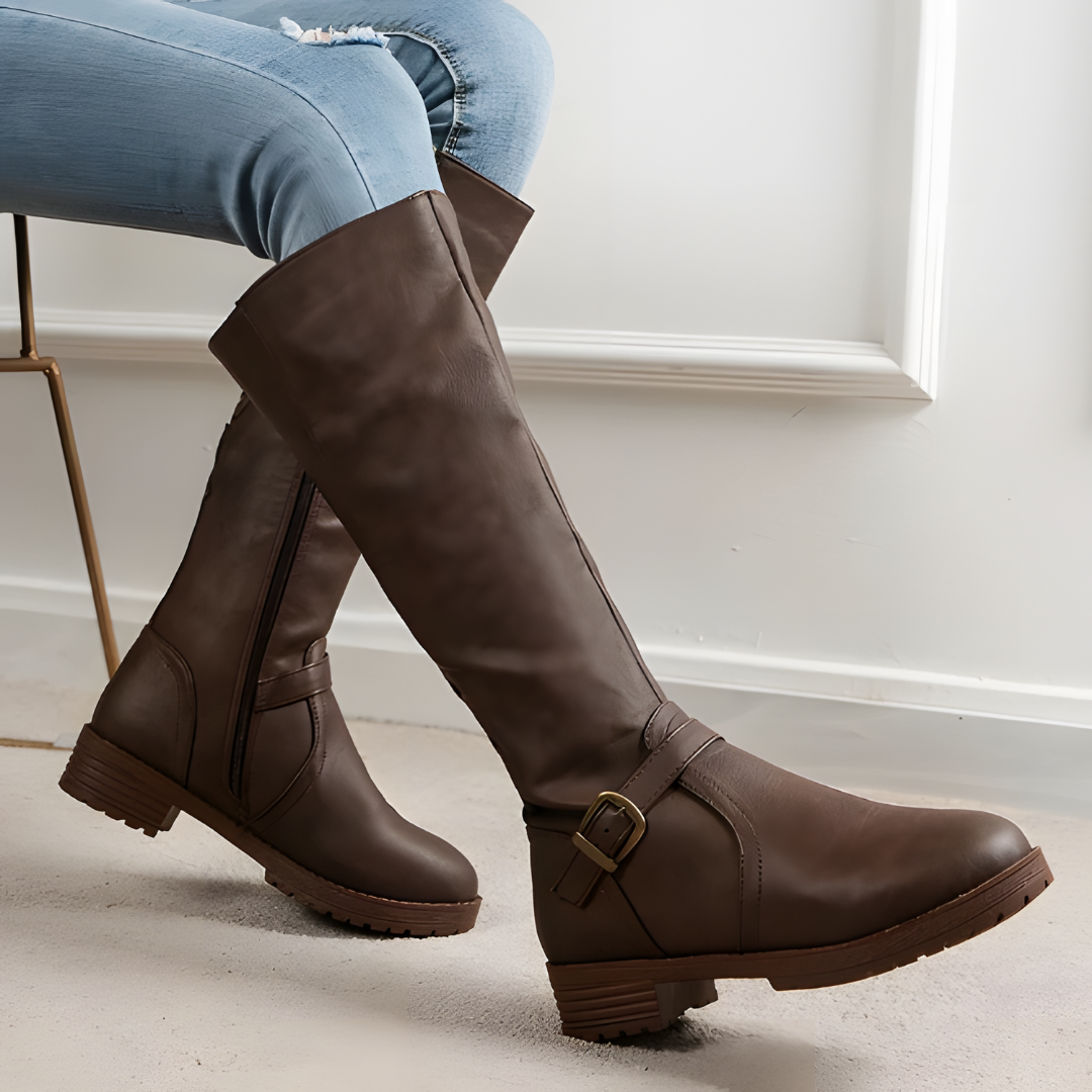 Alara | Modische Kniehohe Stiefel