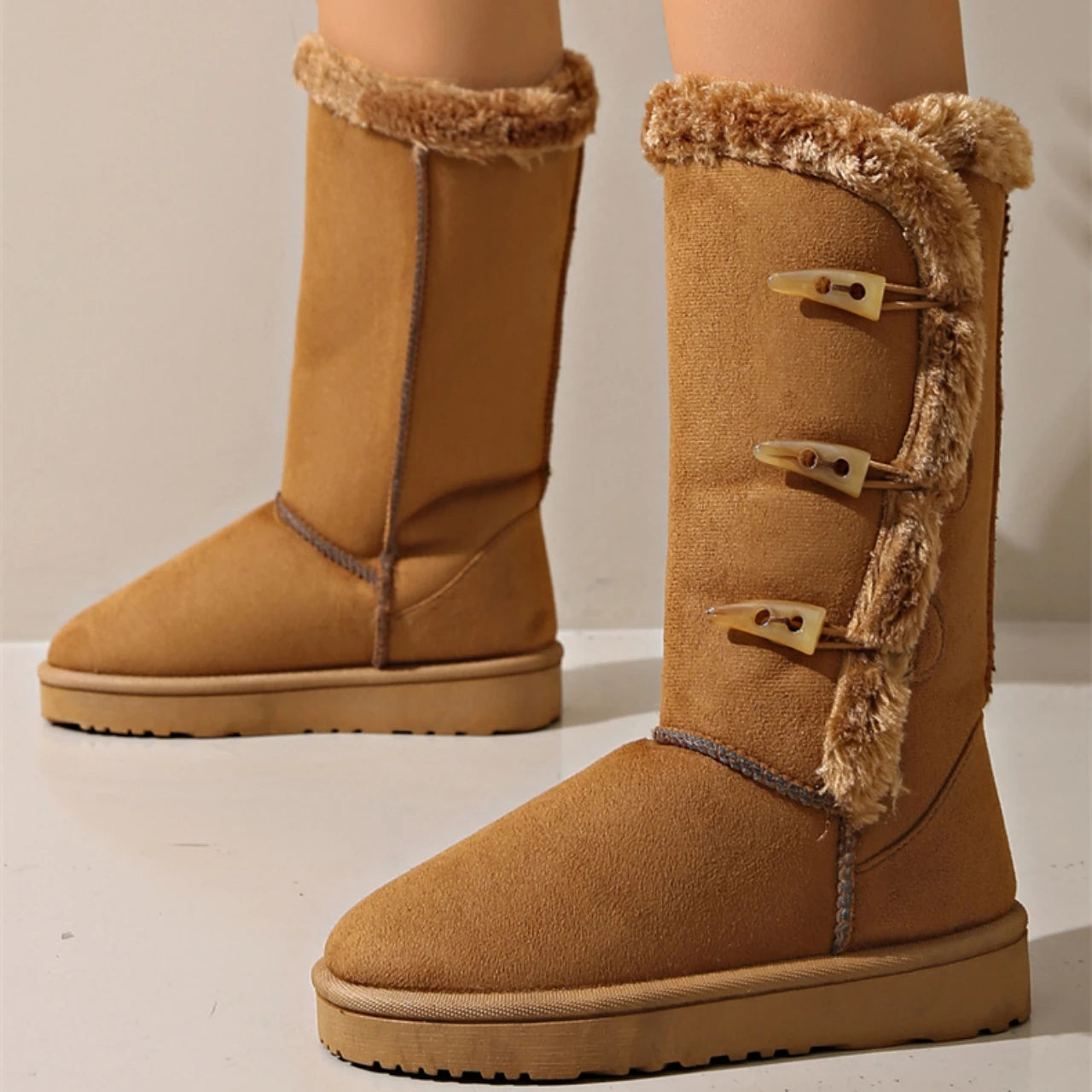 Albrecht® | Winterboots mit kuscheligem Futter und Knopfdetails