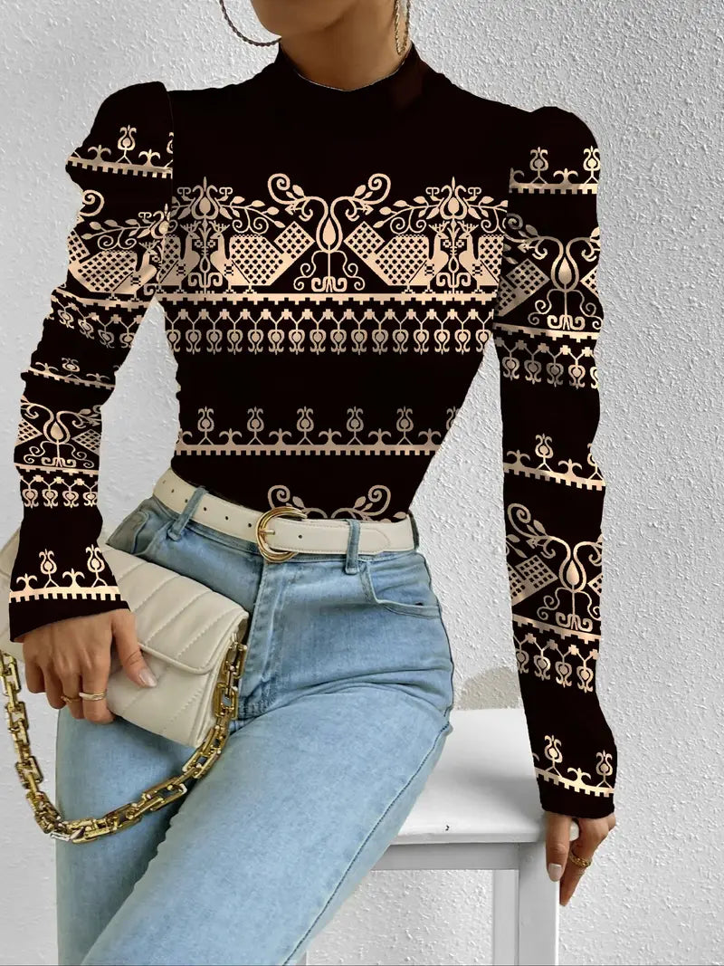 Fudus: Edles Blusentop mit Laternenärmeln