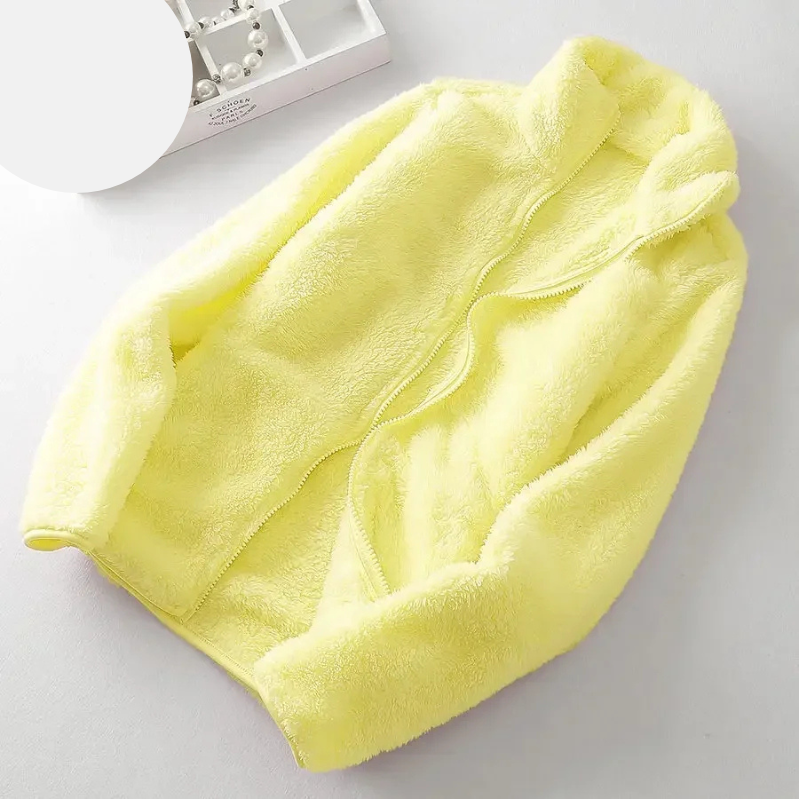 Flauschige Kovanis Fleecejacke mit Reißverschluss