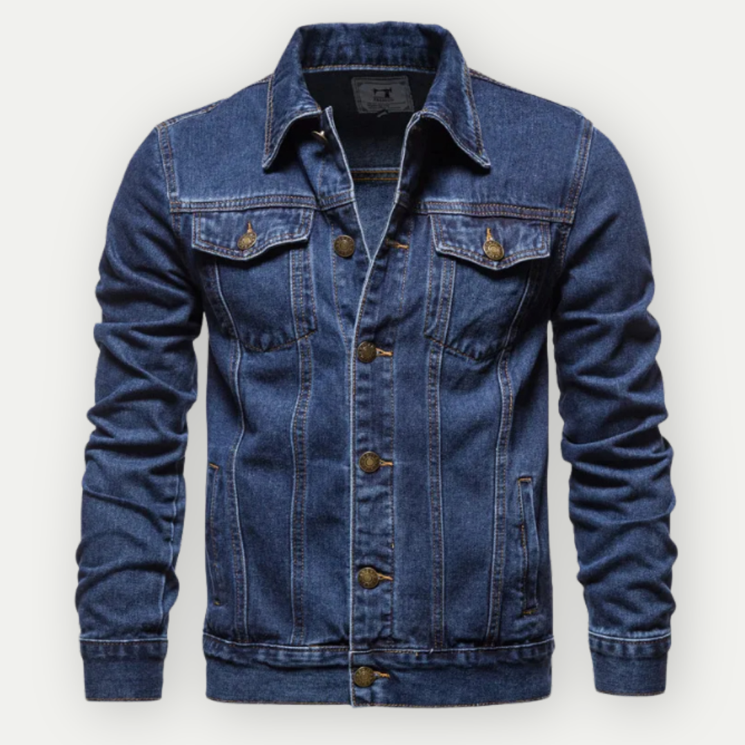Klassische Herren-Denim Truckerjacke Pascal