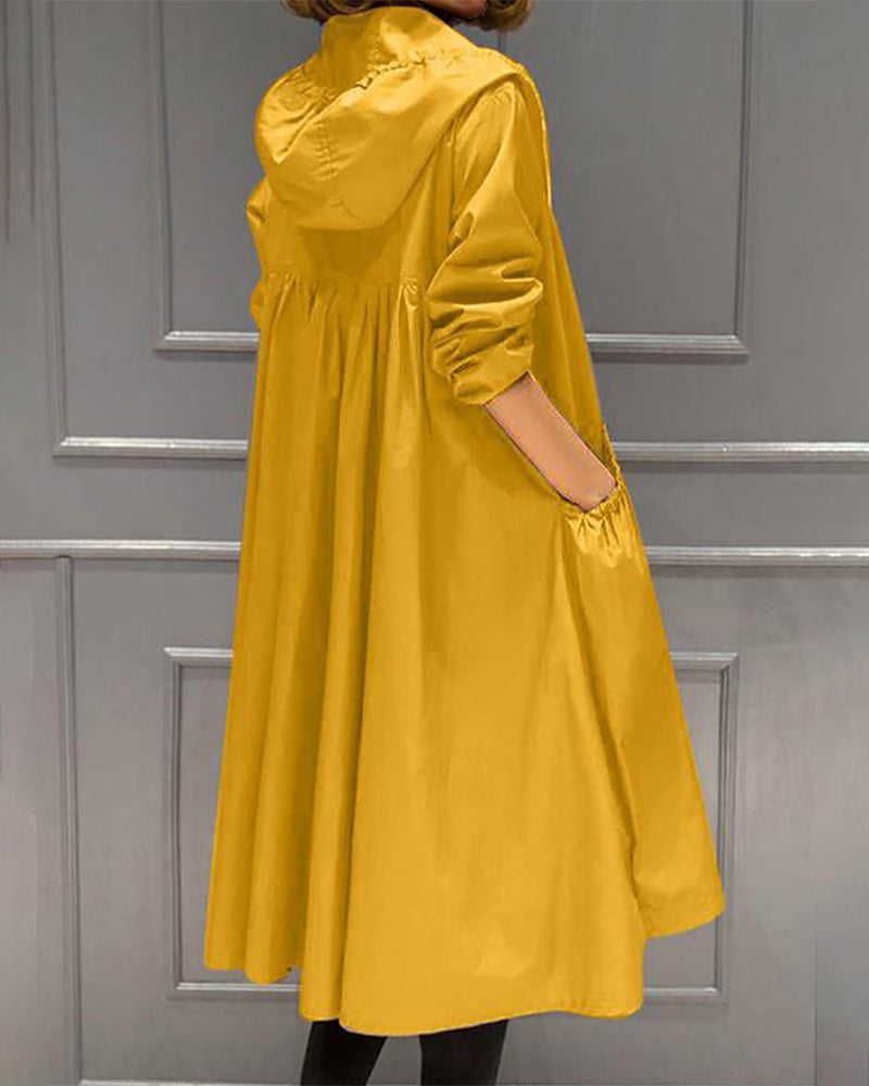 Koreanische Kapuzenjacke von Vina® in mittlerer Länge