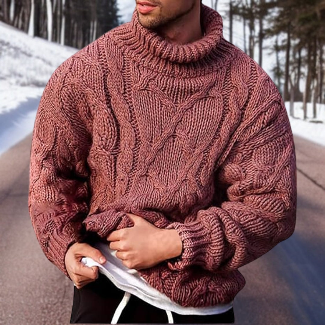 Bequemer Rollkragenpullover für Herren