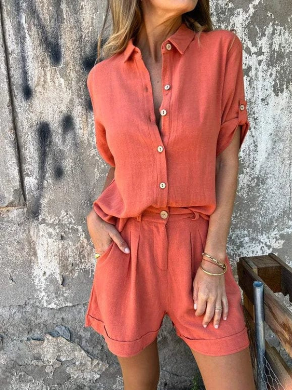 Carla – Set aus leichtem Leinen