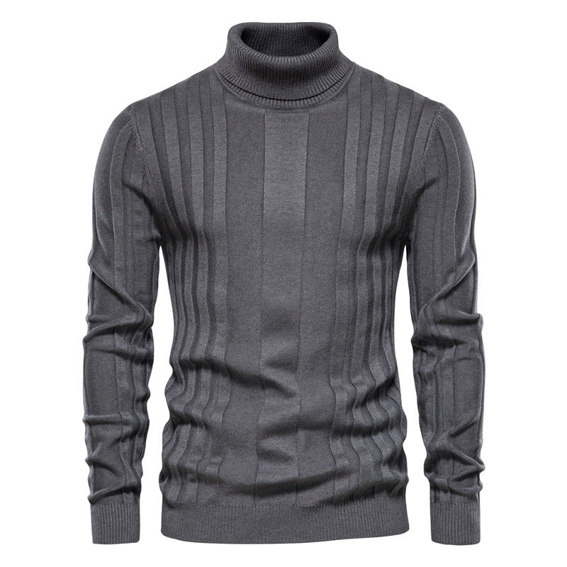 Herrenpullover mit elegantem Rollkragen