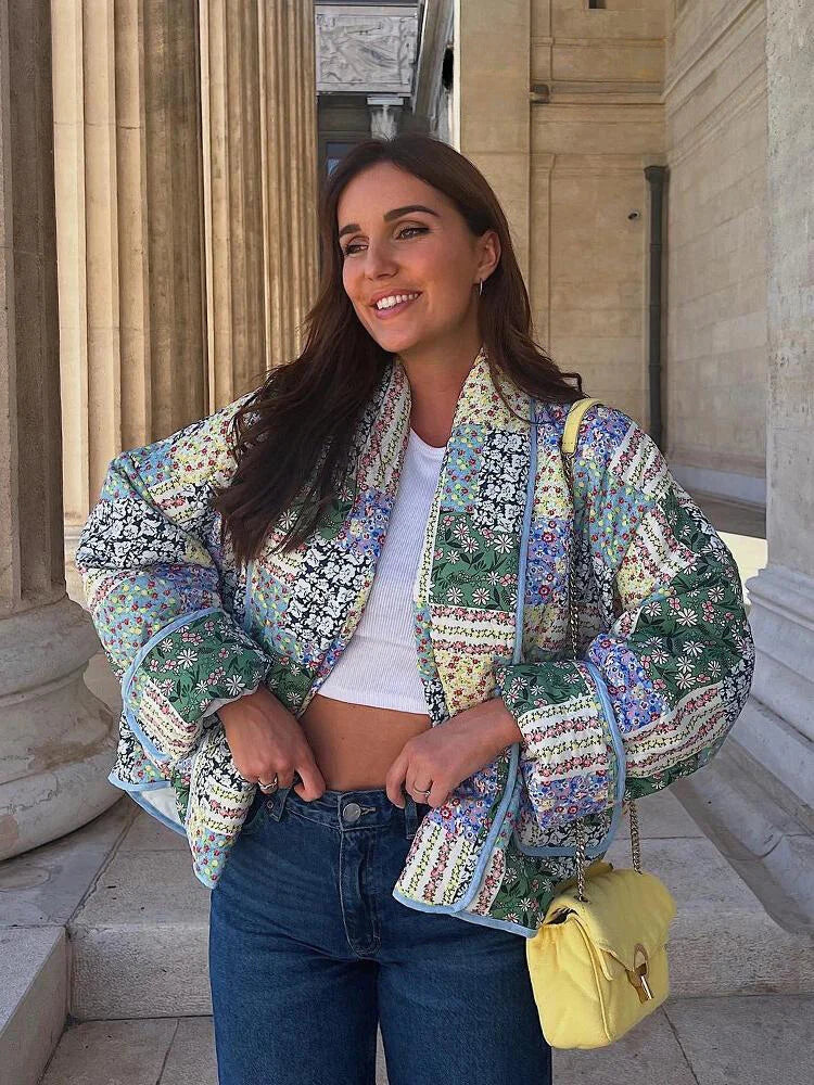 Damen-Patchwork-Jacke – Frühjahr/Sommer 2024 Trend
