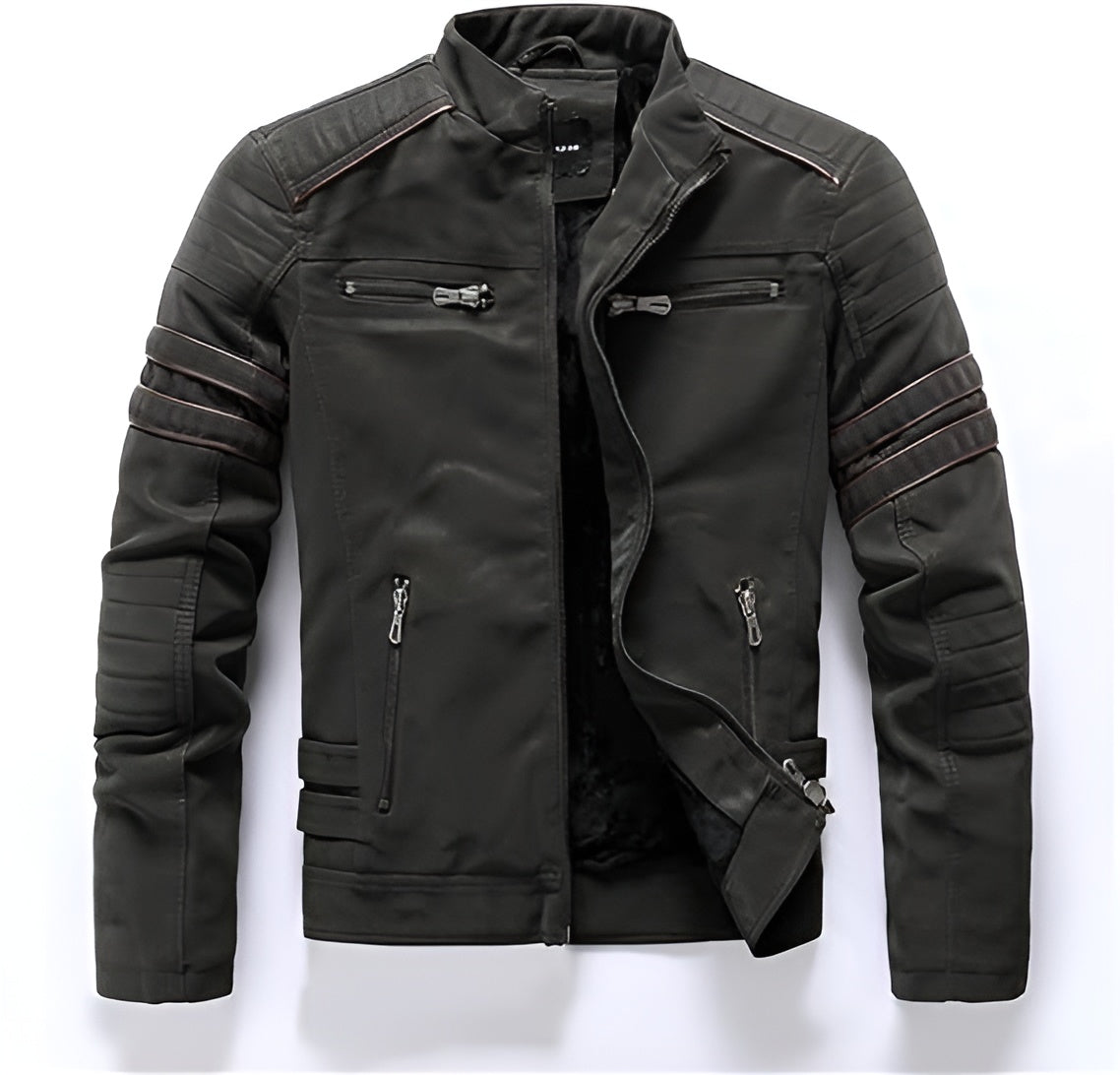 Gepolsterte Bikerjacke für Herren