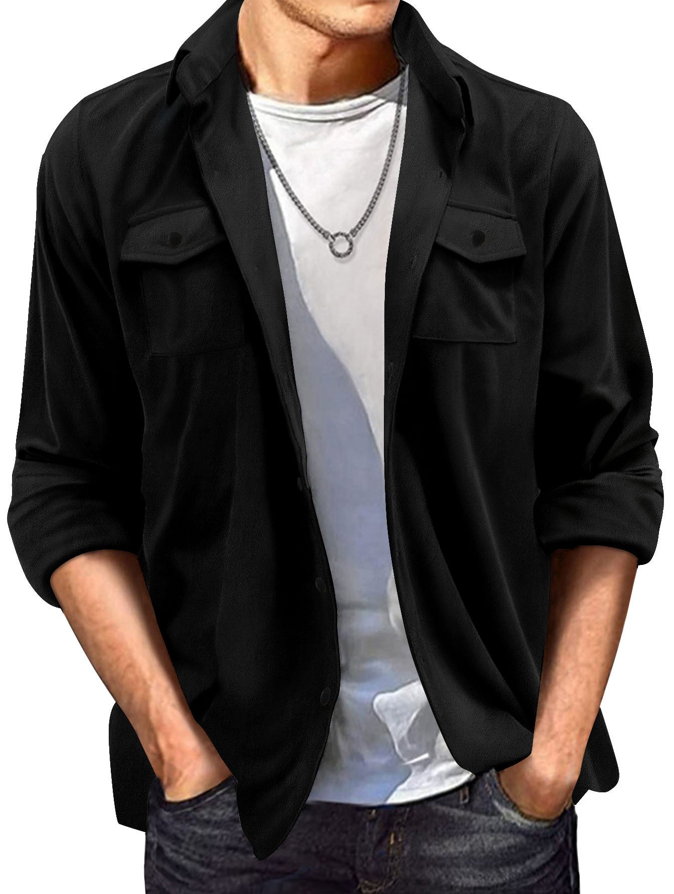 Europäische Wildlederjacke von Kenneth für Herren