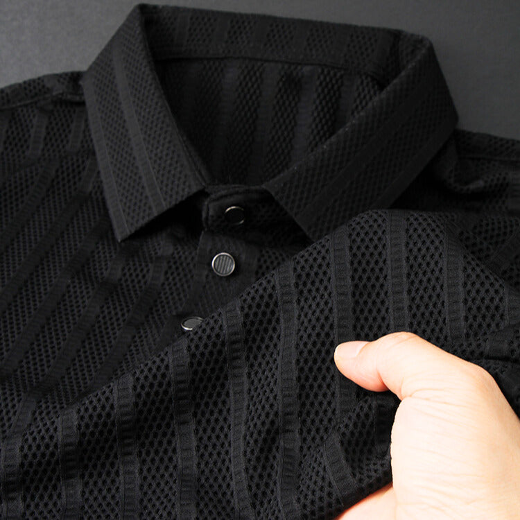 Hochwertiges Seidenpolohemd für Herren