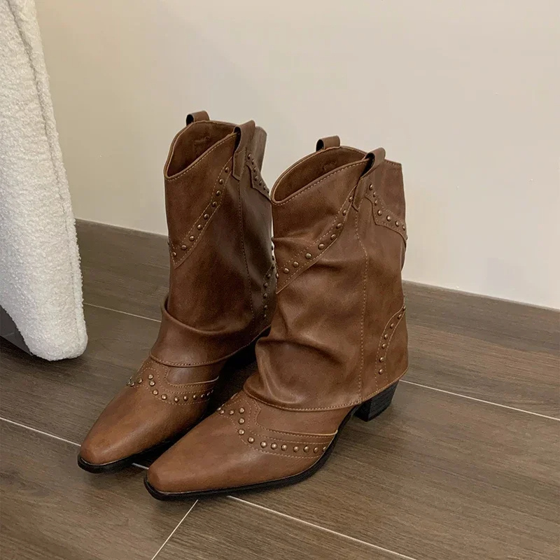 Moderne Westernstiefel in Knöchelhöhe – Modell Fien