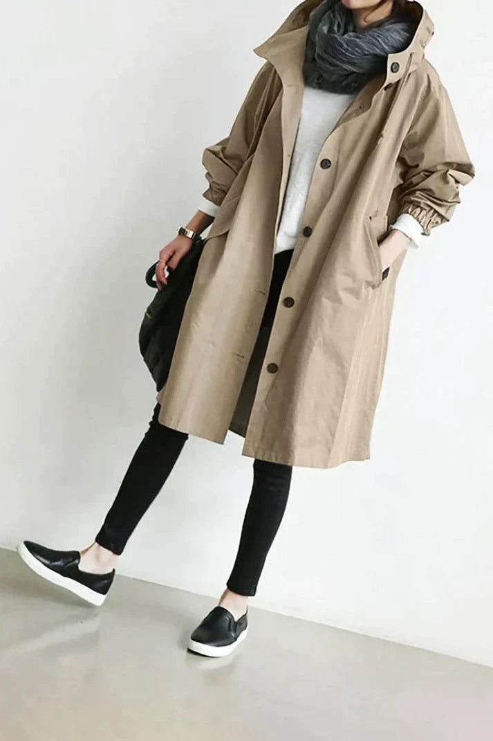 Antonia: Trenchcoat with Hood