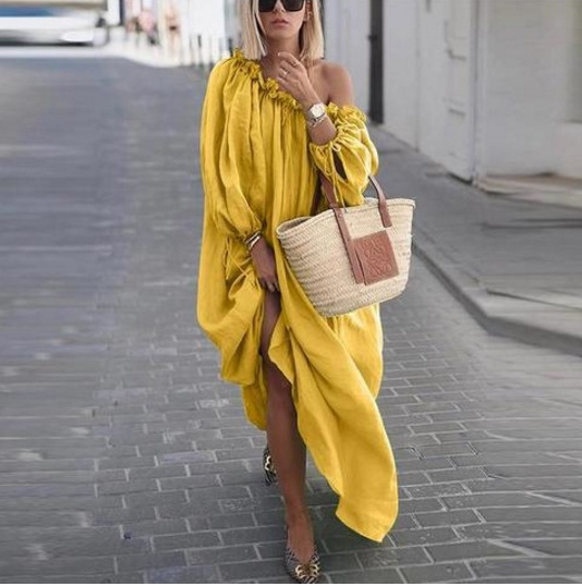 Fudus Dress with Sleeve Design