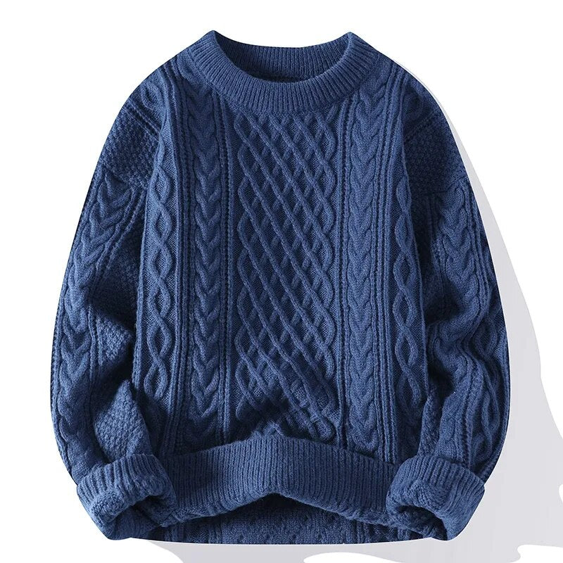 Herren-Strickpullover im klassischen, lockeren Schnitt