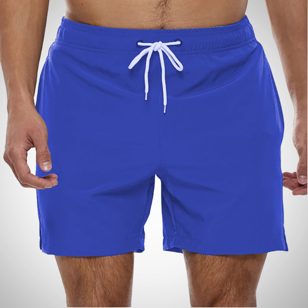 Bequeme Herren Badehose in unifarbener Optik