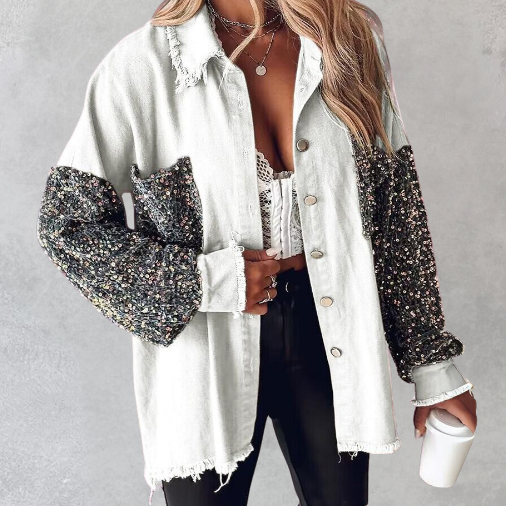 Elegantes Damen-Blazer mit Pailletten - Delilah