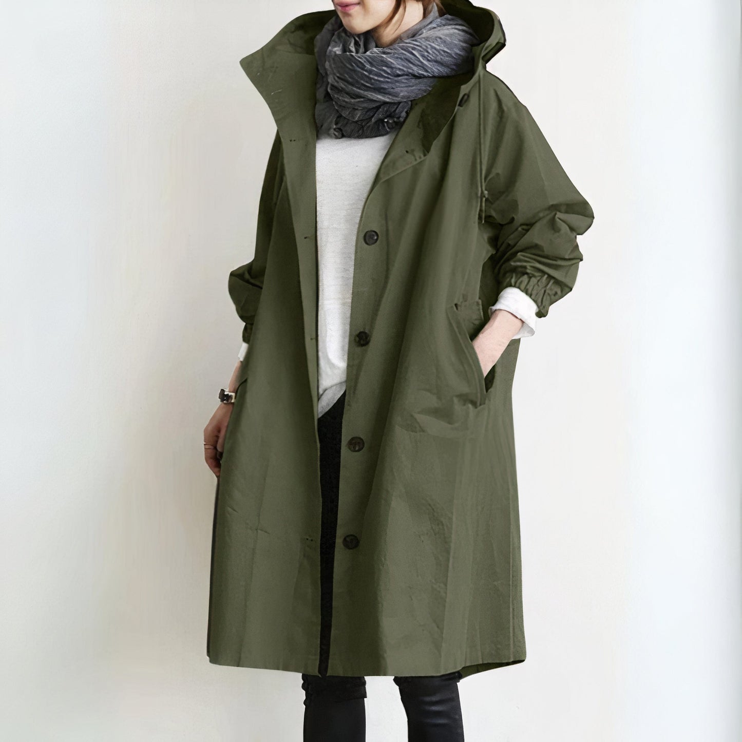Albina Trenchcoat mit integrierter Windjacke