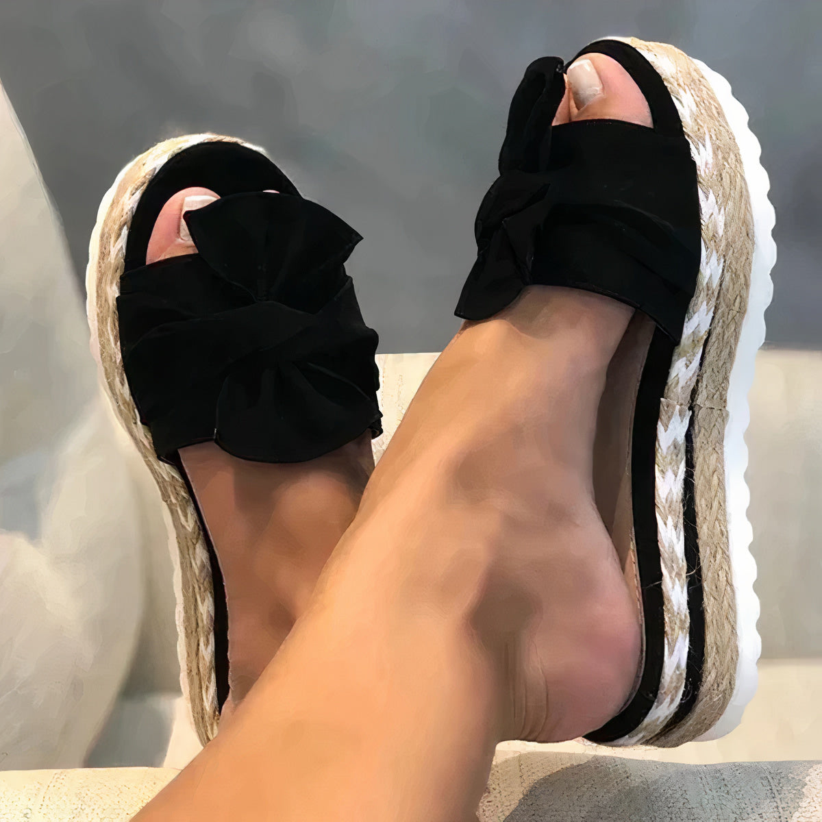 Damen-Sandalen Alva mit Schleife