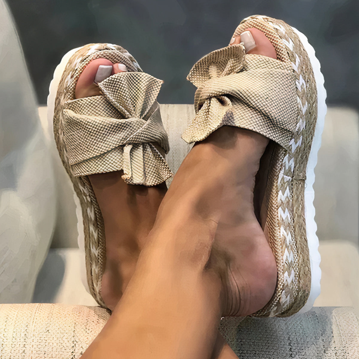 Damen-Sandalen Alva mit Schleife