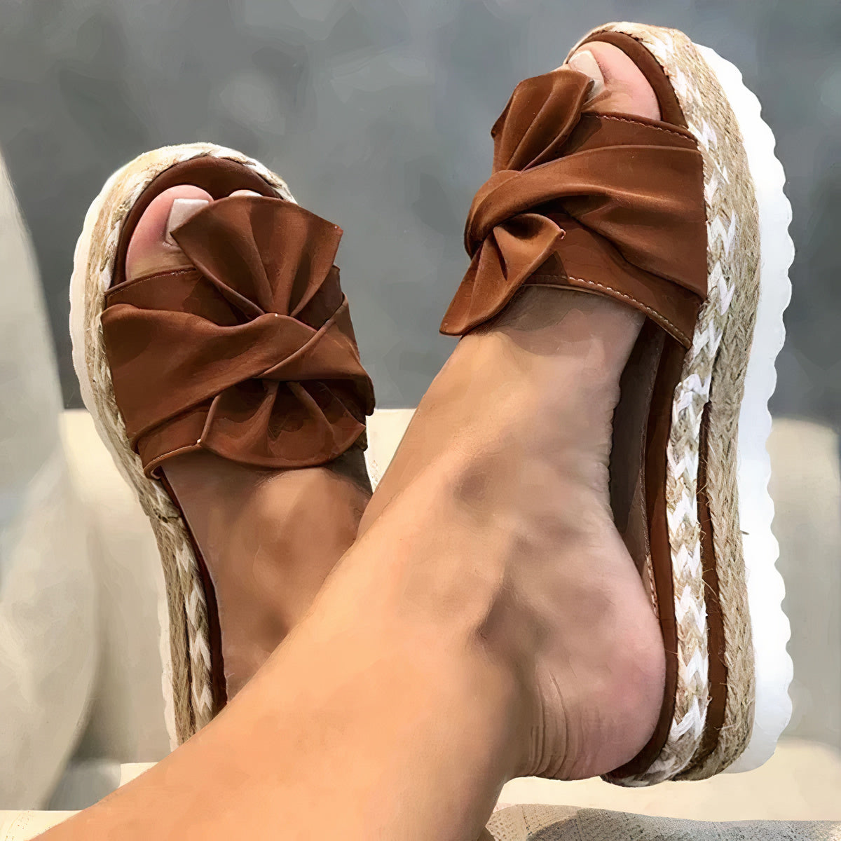 Damen-Sandalen Alva mit Schleife