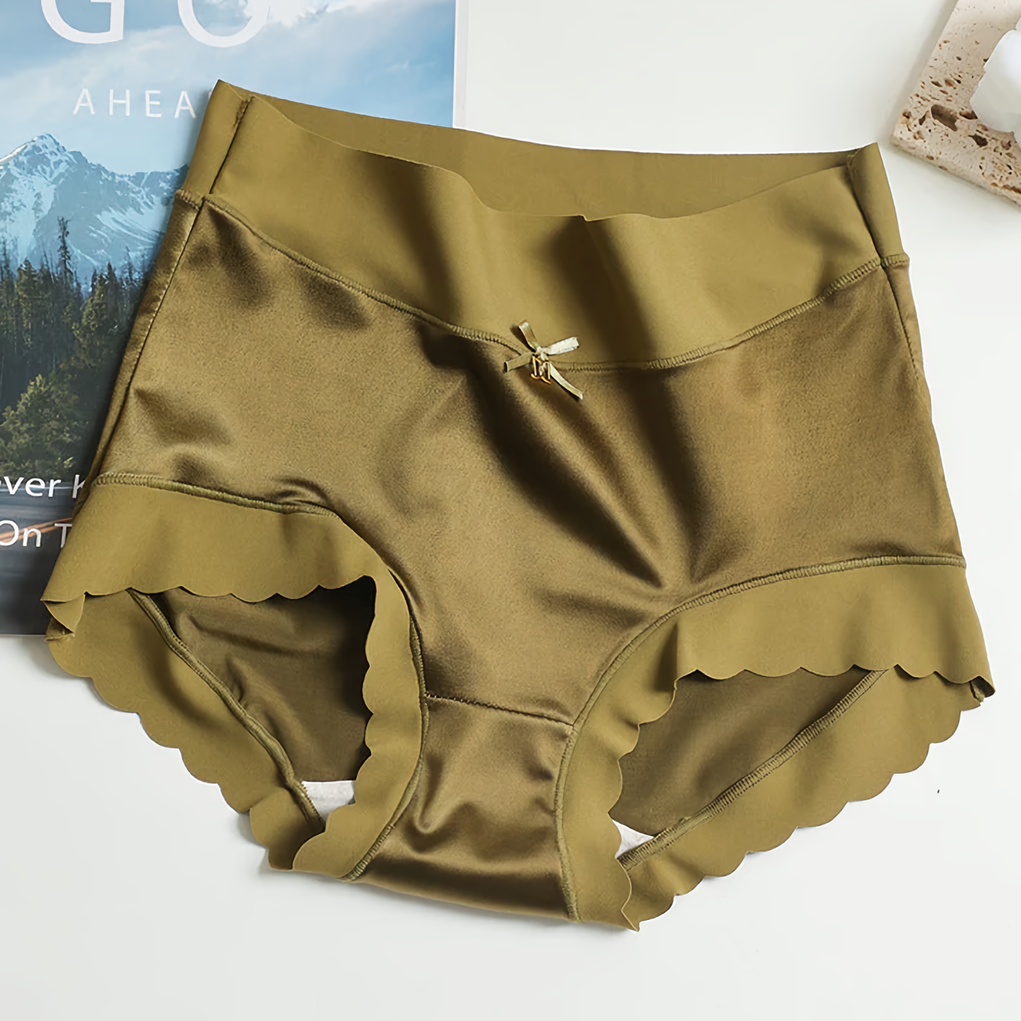 5 Nahtlose Seidensatin Unterwäsche Sets für Damen - Aven