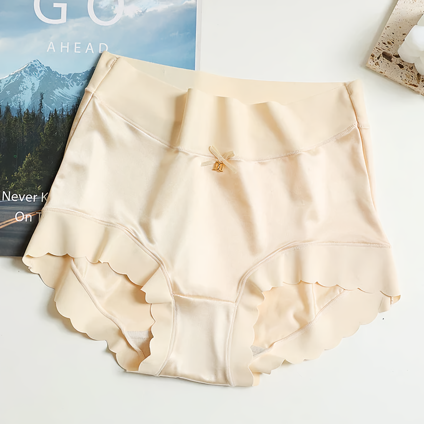 5 Nahtlose Seidensatin Unterwäsche Sets für Damen - Aven