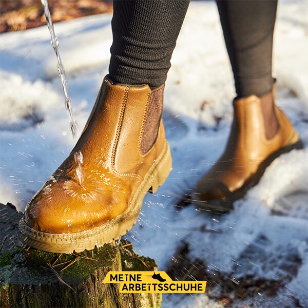 Robuste, wasserdichte Sicherheitsschuhe mit Stahlkappe und rutschfester Sohle von Auberon