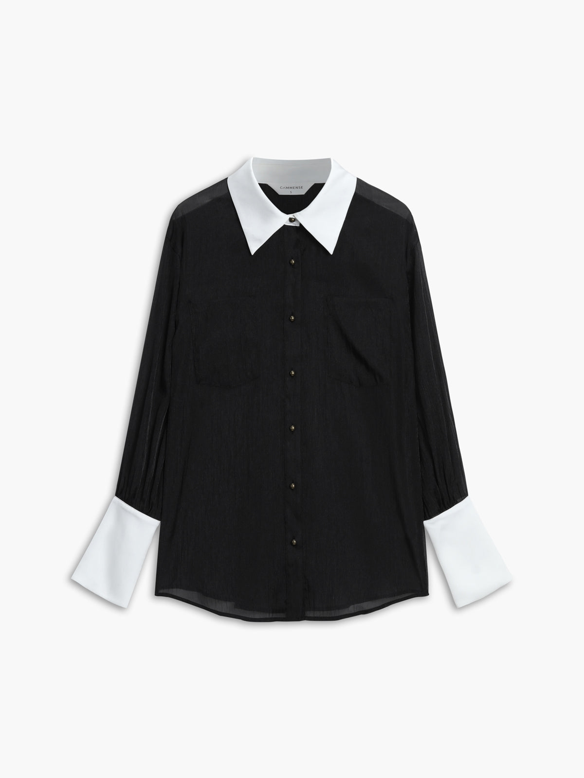 Fudus | Semi-Sheer Freizeit Blouse with Cami Top