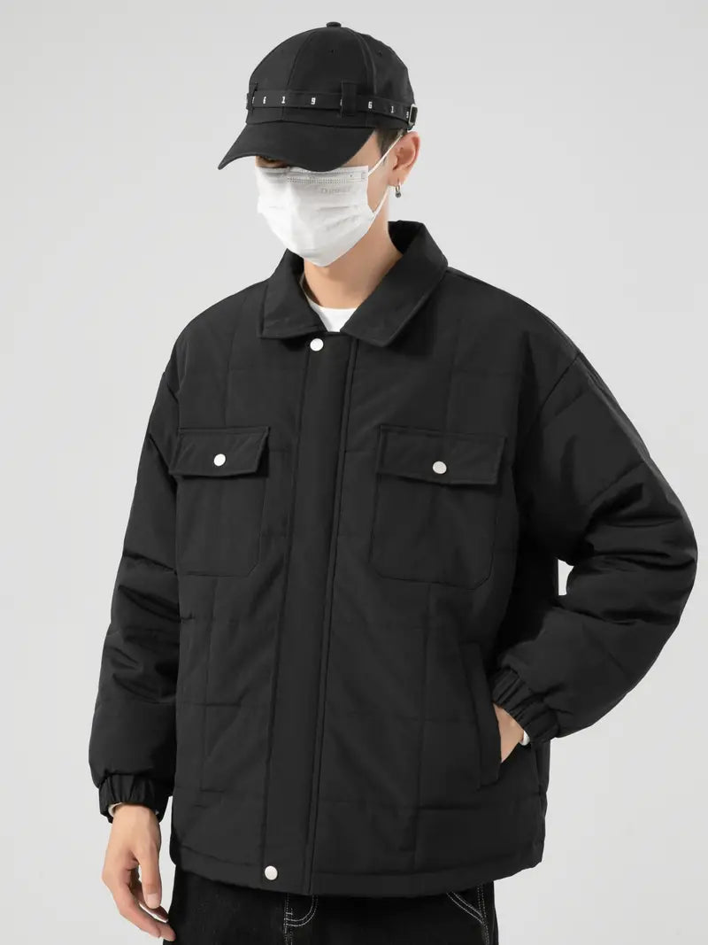 Elegante, robuste Fleecejacke mit Taschen, lässig, atmungsaktiv, und Reverskragen.