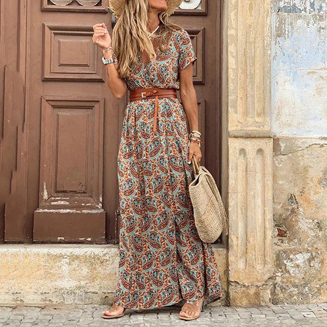 Adelle Boho Floral Dress