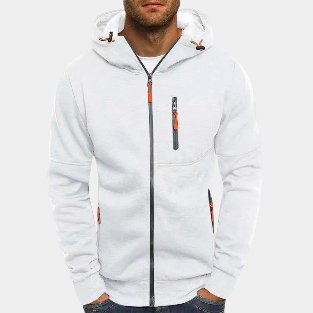 Herren-Kapuzenpullover mit Reißverschluss: JACKS - stylisch