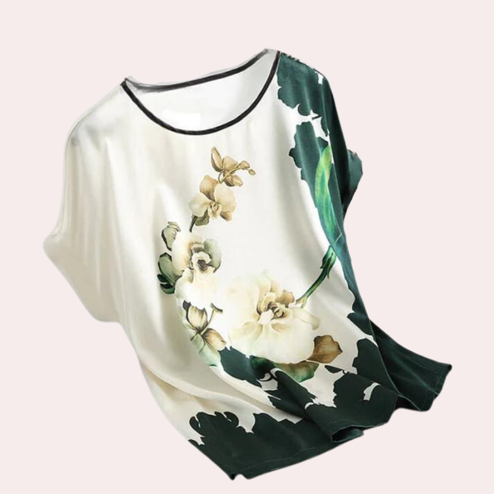 Blouse élégante à motif floral pour femmes