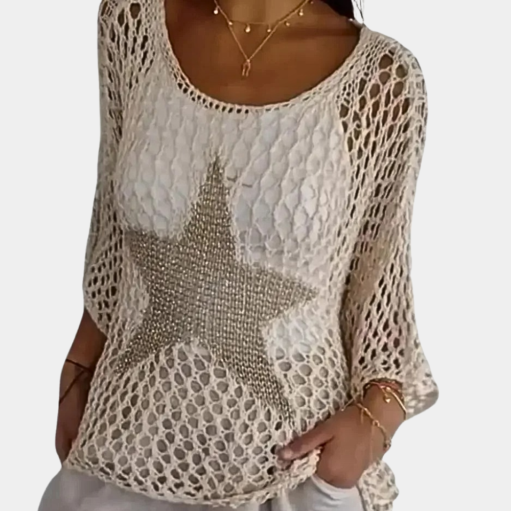 Luxuriöser Damenpullover aus eleganter Strickware