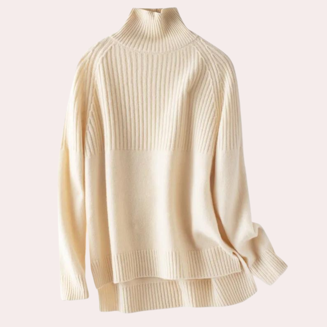 Luxuriöser Rollkragenpullover für Damen in eleganter Ausführung