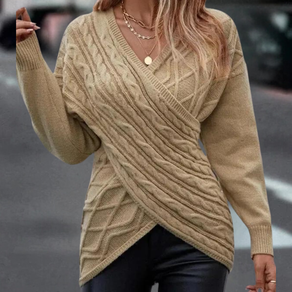 Elegantes Lydia Damen-Crossbody-Pullover: Stilvoll und bequem!