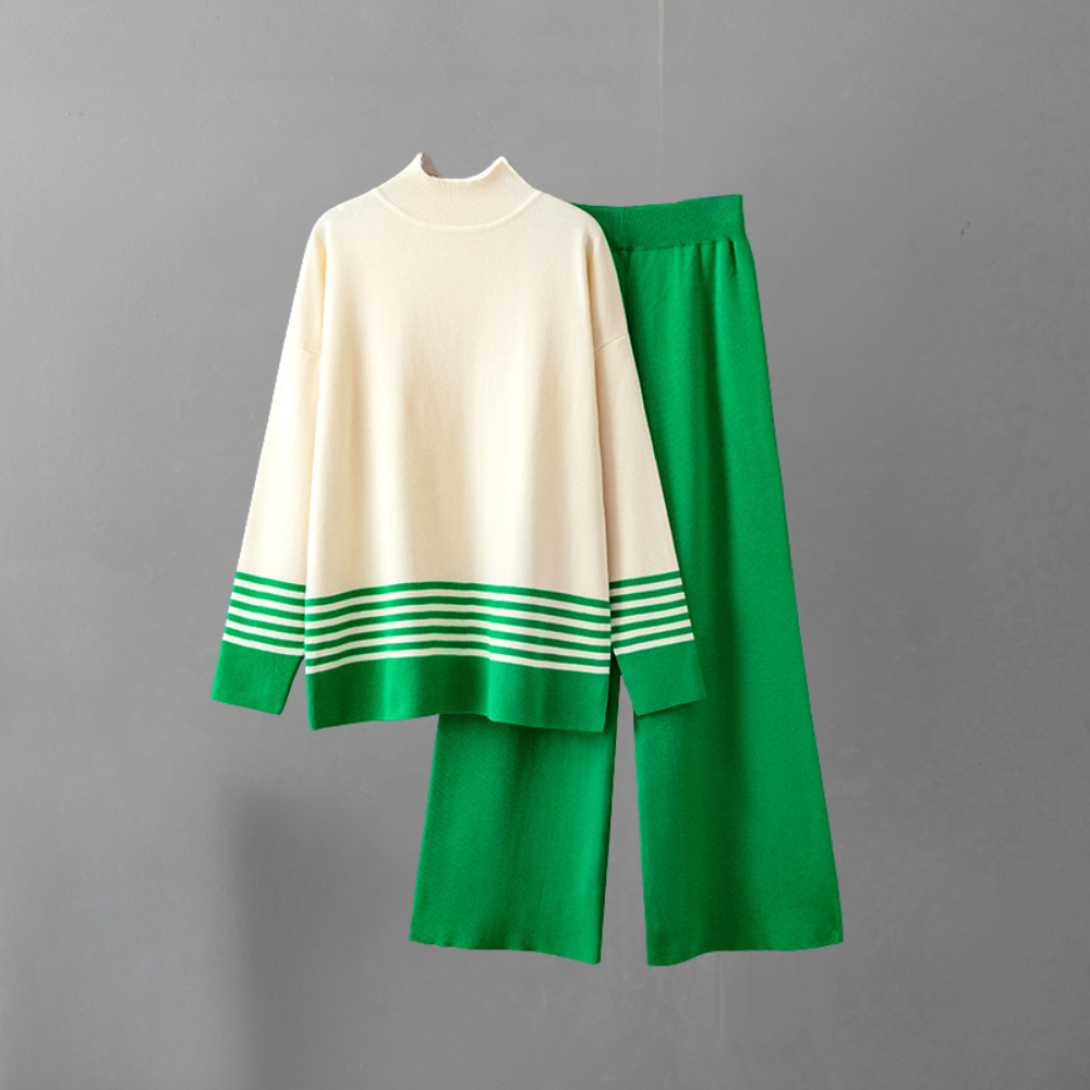 Stilvoller Damen-Strick-Zweiteiler Amelita im Trend