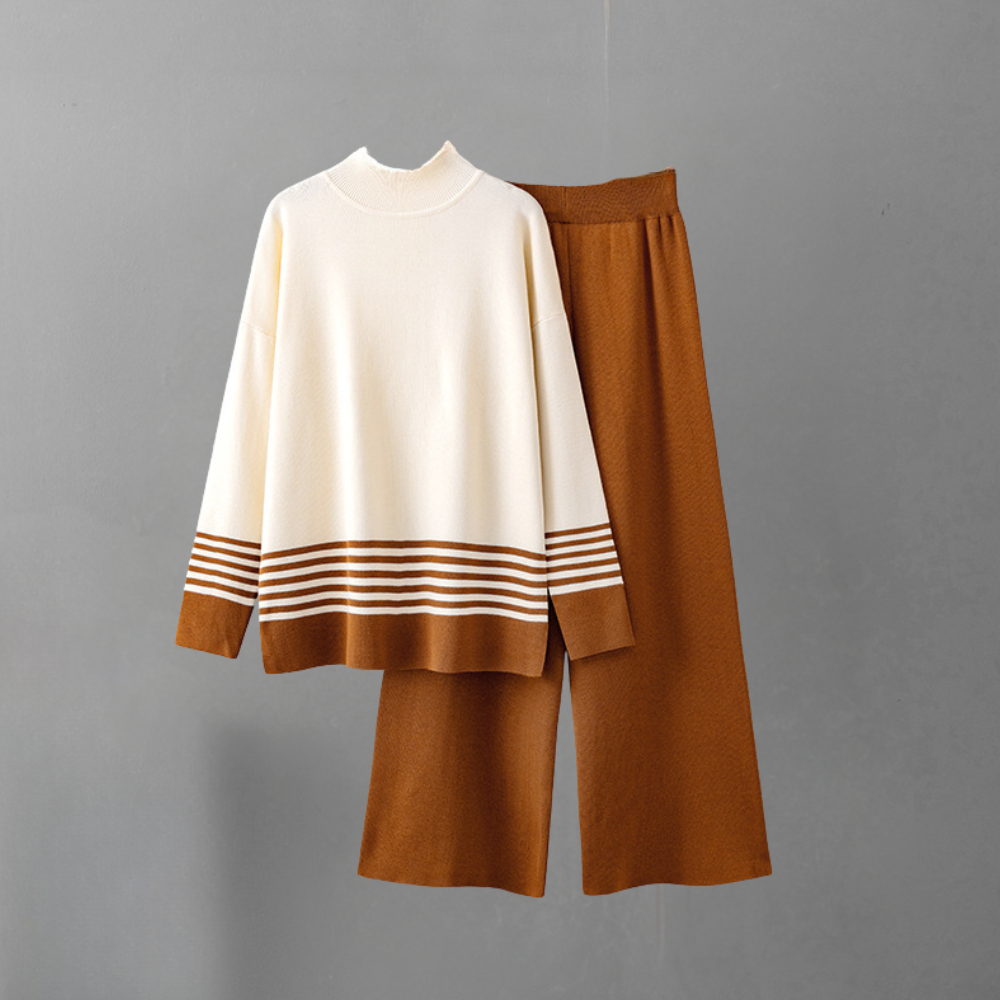 Stilvoller Damen-Strick-Zweiteiler Amelita im Trend