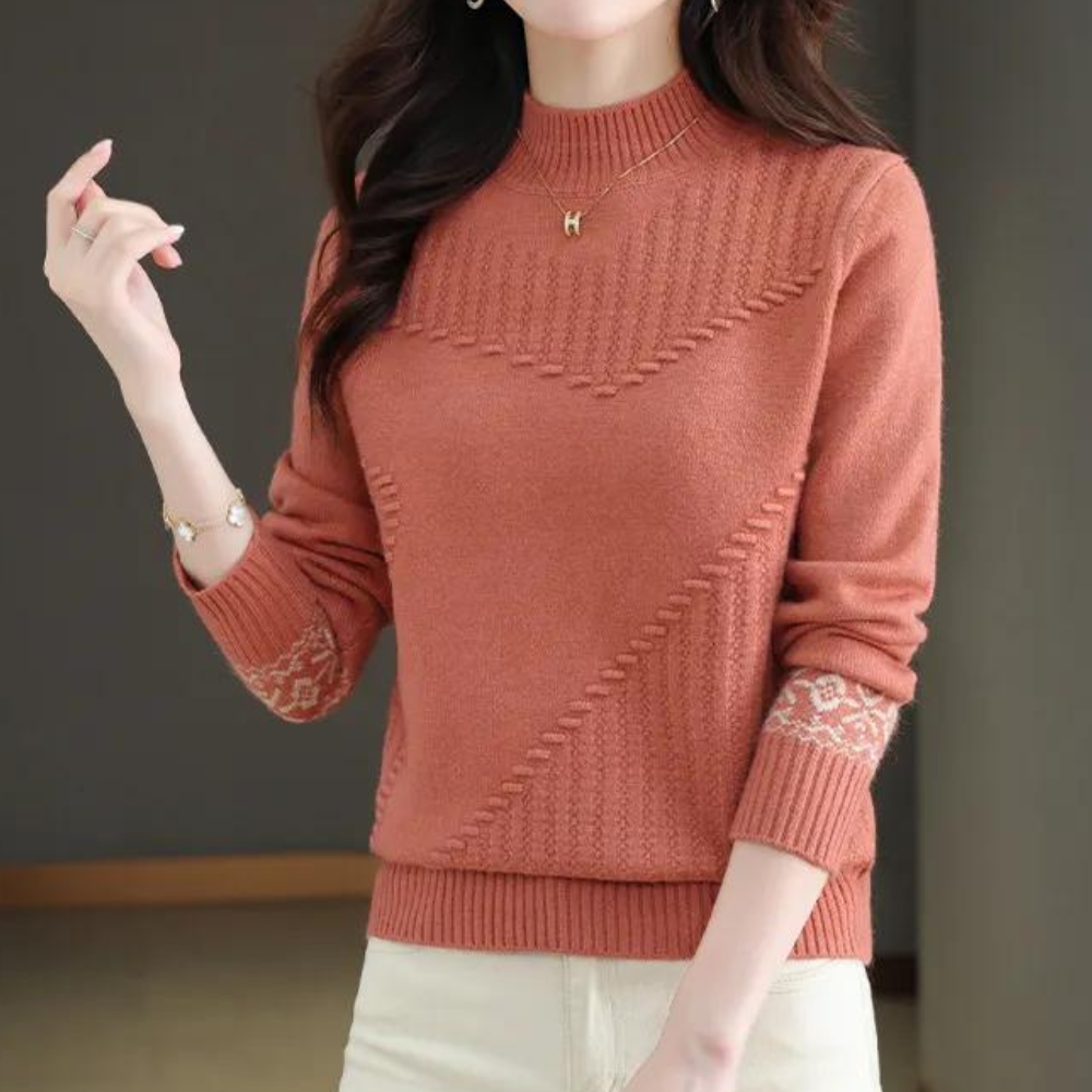 Modischer Damen-Strickpullover Asya – kuschelig weich
 - Krohn-e