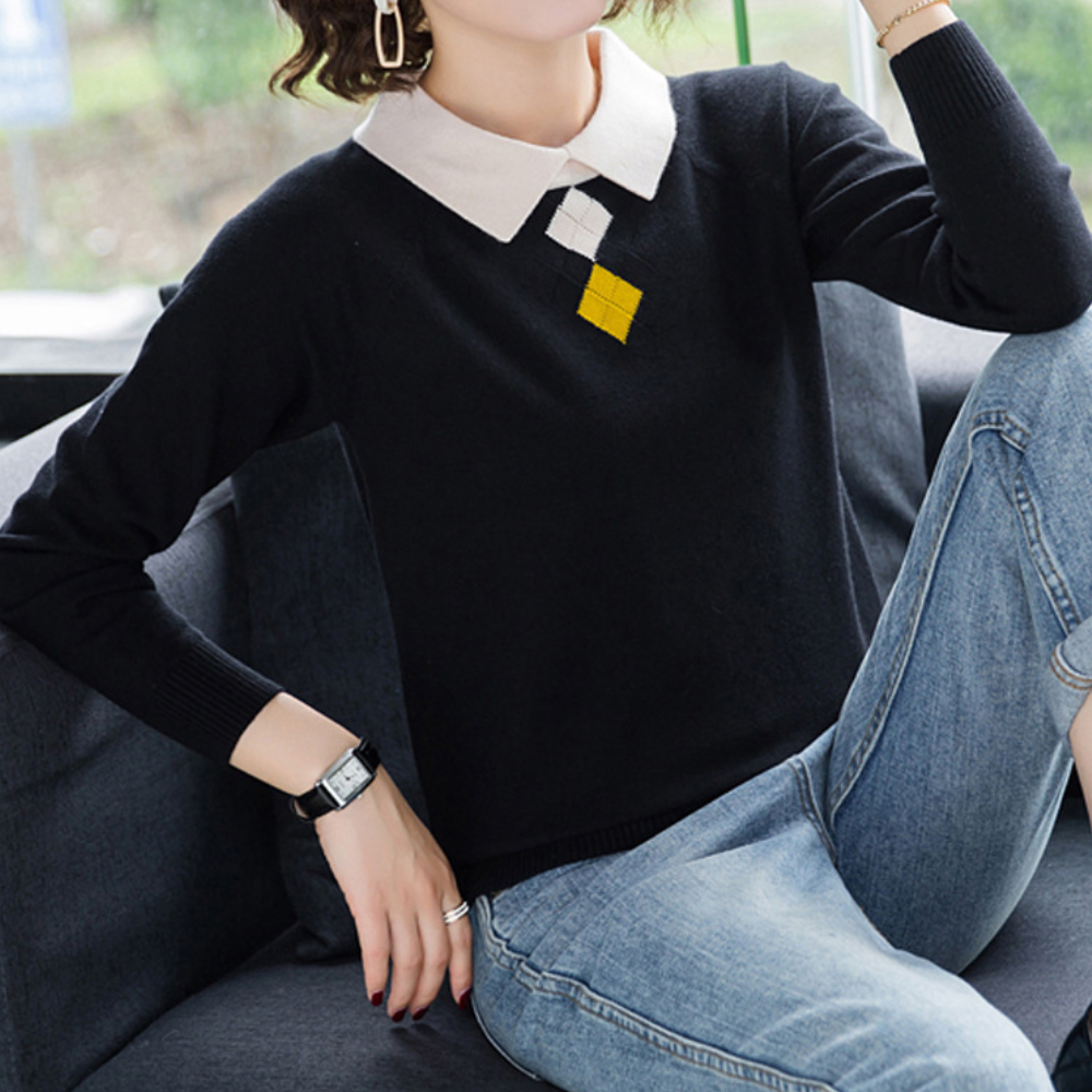 Damenoberteil Viktoriya: Eleganter Luxuspullover