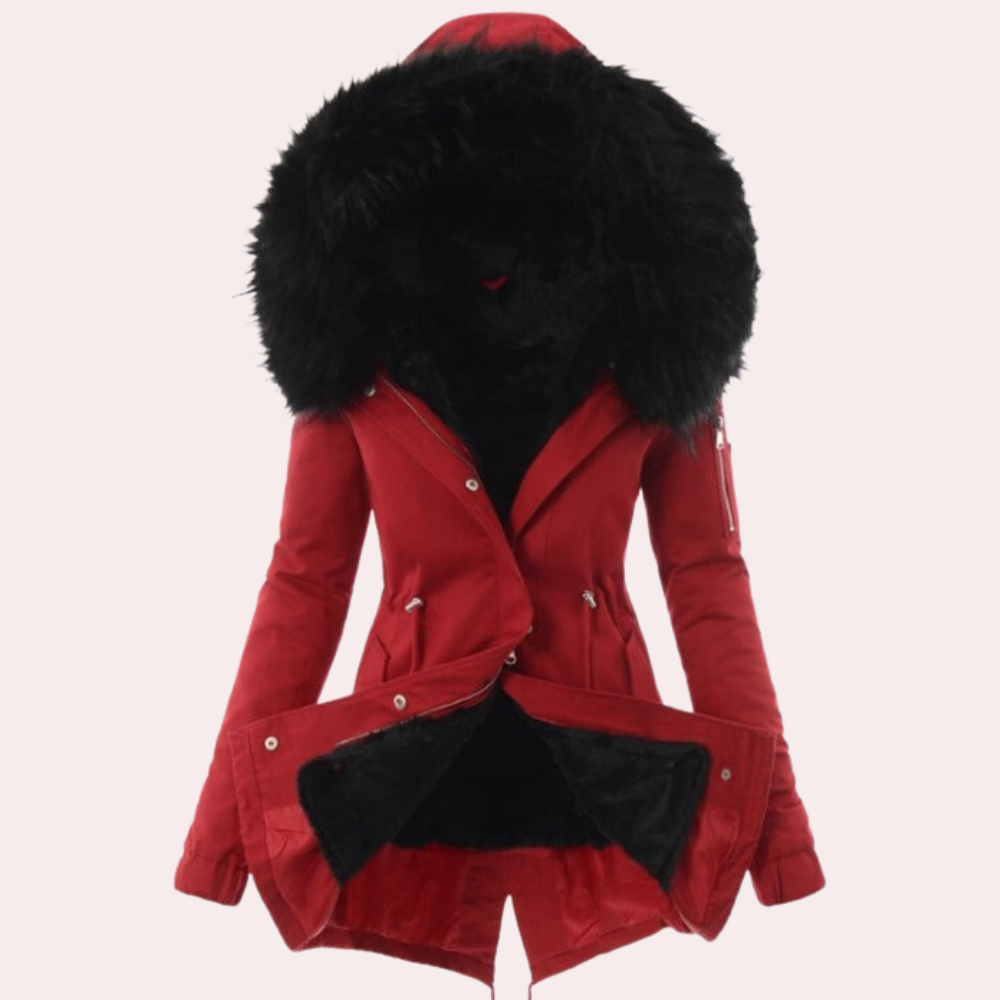 Damenmantel Felicitas: Modisch, bequem und mit kuscheliger Kapuze