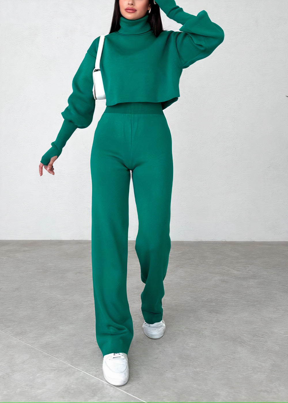 Komfortables Rollkragen-Anzugset - Cas