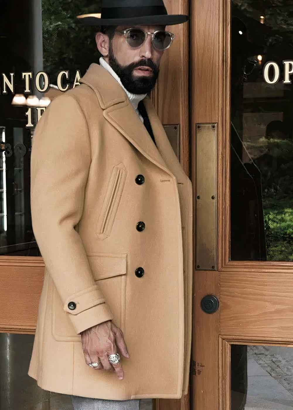 Wollmantel Charlie für Herren