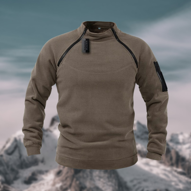 Herren Fleecepullover: Winddicht & Taktisch