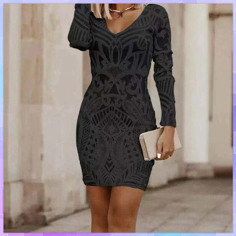 Ebiza-Midikleid mit Nähten