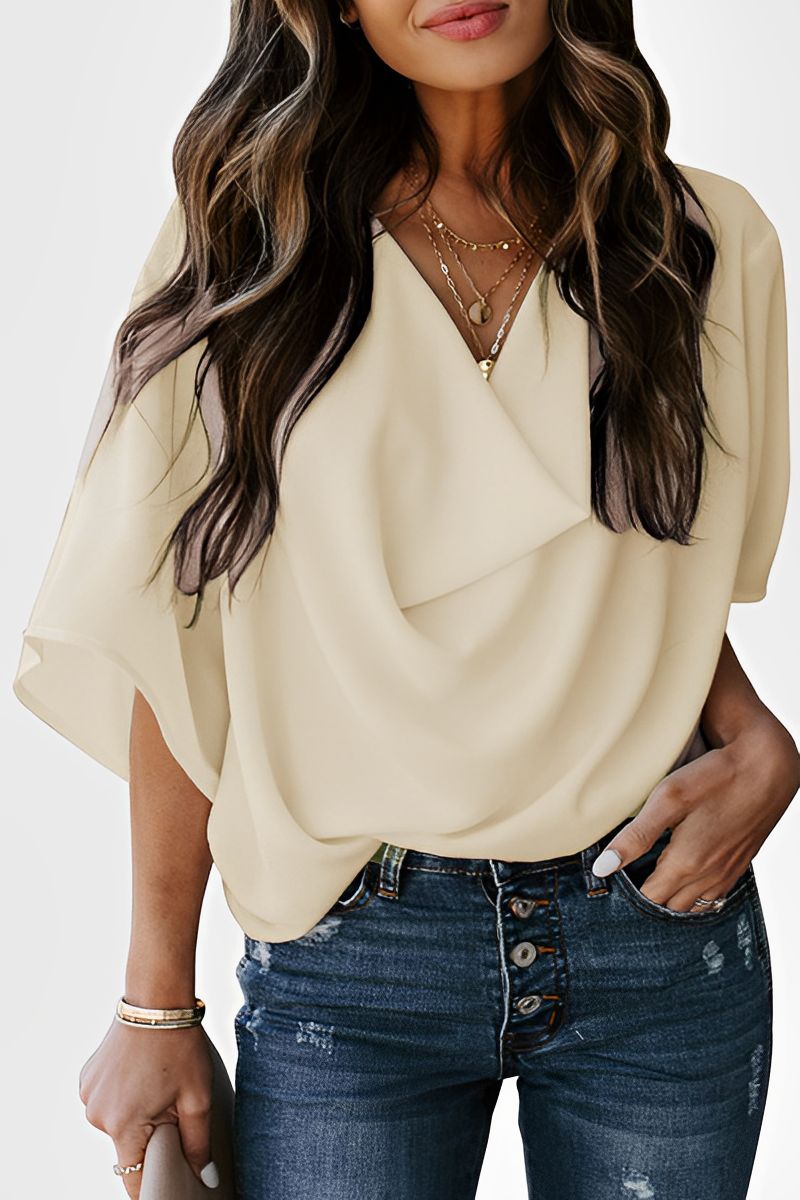 Gail: Elegante Chiffon Bluse für den Sommer