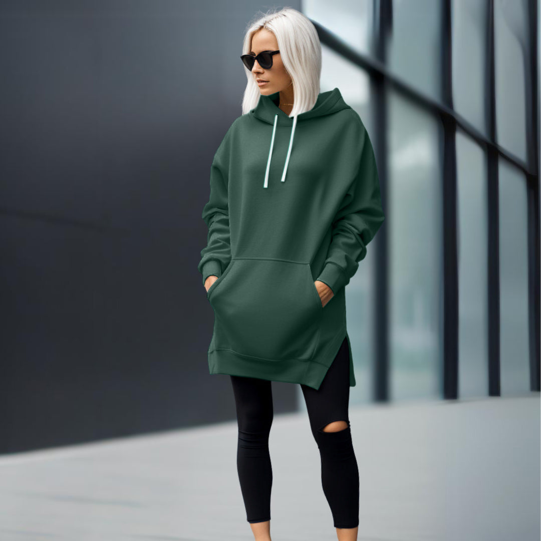 Geräumiges Vania Hoodie-Kleid: Komfort und Style vereint
