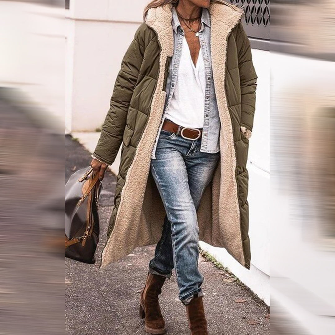 Lang und eleganter Damen-Wintermantel aus der HAZEL Kollektion